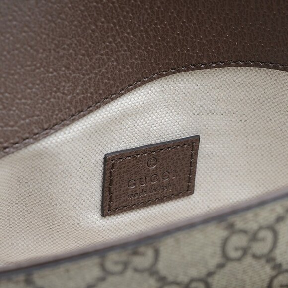 GUCCI Beige Horsebit Bag - Picture 5 of 6